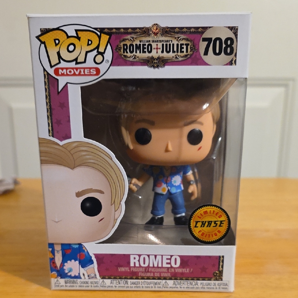 Funko Pop Romeo with Blue and Brown Design